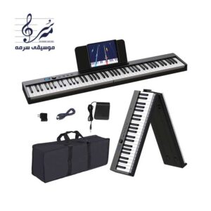 پیانو دیجیتال تاشو Konix PJ88C | پیانوی ۸۸ کلاویه قابل حمل با بلوتوث