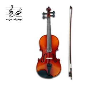 خرید ویولن مورتی سایز 4/4 چوب فِر دار | همراه هاردکیس، آرشه و کلیفون